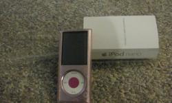 - 8 gb, 4th generation, Pink Ipod Nano
- $40 hard case included
- All packaging, cords, headphones included (never been used)
- Mint Condition (no scratches)
- Selling only because I got an Ipod Touch
