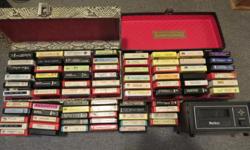 74 classic rock 8 tracks plus player. Cleaning out attic