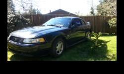 Make
Ford
Model
Mustang
Year
1999
Colour
BLACK
kms
2027000
Trans
Automatic
3.8 -6 cylinder ...new brakes...pads ....calipers ...battery ...tires ...great on gas