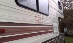 1984 SKYLARK 95 . . . 9 1/2 ft CAMPER, recommend 3/4 ton or 1 ton long box truck, as it is sturdy construction. Has stove/oven, 3 way fridge, porta potti,bathroom sink,lots of storage,forced air furnace, two propane tanks,microwave and is comfortable and