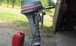 9.9 Mariner outboard motor
Long leg
Comes with gas tank and hose
Runs good