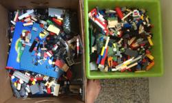 This is a lot of lego a couple of decent bins full, probably the best way to go considering the cost of all the kits they are selling now a days.
Pretty decent and clean and in good shape,
we are moving and dont need to cart this to our new house.
I would