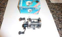 VINTAGE AMBASSADEUR BAITCASTING REEL 6500C SYNCRO, exc. cond. made in SWEDEN, have box, manual, parts list, oil & wrench