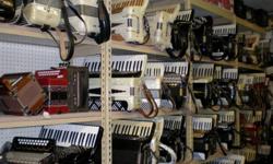 We have one of the best selections of new and used accordions in Western Canada.  We also do accordion repairs.  Contact Vic at Lillo's Music  10848-82 Avenue  780-433-0138 toll free 1-866-433-0138