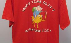 WHAT TIME IS IT? ADVENTURE TIME! T-shirt in great condition, size Men's Large.
Delivery option available for this item.
CLICK VIEW SELLER'S LIST FOR MORE ITEMS!
