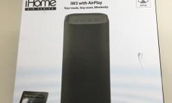 This is an AirPlay wireless speaker system that uses home Wi-Fi network to connect and control iTunes library (Mac + PC) for wireless audio anywhere in the home.
Rechargeable Lithium-ion battery for portable placement. The iW3 also supports USB for