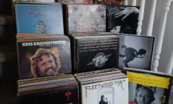 250 LP's - broad assortment ranging through music and sounds from the 40's, 50's, 60's, 70's, 80's. Rock, Country, Soundtracks, Children's, Comedy, Classical, Vocal & M.O.R. etc.. (2 box sets) -4 crates together -not selling individually.