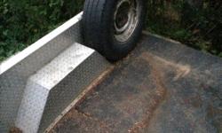 I have aluminum checker plate bed sides for fullsize longbox pickup. Also have the rubber matting for the bed so all in all the entire box and bed is protected. There is a tailgate for it but hinges are missing. There is a homemade pipe headache rack that