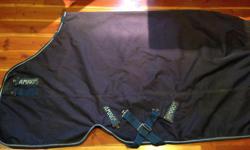 Amigo blanket used for a couple of months last year, size 75 in new condition, clean and waterproof, 100 gm fill
