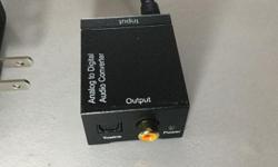 Analog to Digital Audio Converter (ADC) - RCA & 3.5mm to Optical & Coaxial