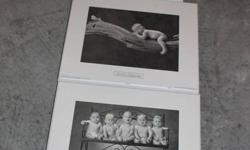 I have two different sets of anne geddes photos.
2 large and 3 small, all for $15.00
$15 takes all 5 pictures! I paid a lot more than this, so I am firm on the price.
Call 780-357-0388 before 7pm please.
Great for a babies room or bathroom.