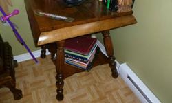 Downsizing - I love this table, I refinished it myself but sadly
it is to big for my needs.
