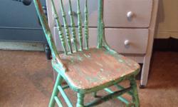 Beautiful antique Crest Back Chair $175
Has been cleaned and sealed with Superior Paint Co. Glossy liquid wax to preserve and highlight the beautiful rustic naturally distressed finish. FCFS Please call Superior Interiors Kelowna for more info 2504484847