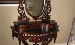 Beautiful ornate Antique Vanity for sale. Excellent condition. $500.00 OBO