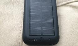 fits 30 pin apple has built in solar pannel test light and battery to keep you goin in the wilderness