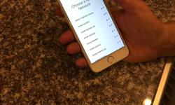 Apple Iphone 6 16gb White/Silver unlocked mint condition. I have had it less than a year and I just received a new phone through work so I will be upgrading to an android. I am meticulous about my phones so it is like new. Everything works like it did the