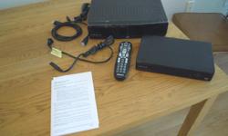 Arris Media Gateway or PVR to record programs off your TV. Comes with all cables, remote, and manual. In the past, it has recorded skippy programs. But if they are kept - filling that weak spot on the hard drive - it works fine.