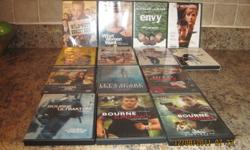 ASSORTED DVDS
$3.00 EACH
SMOKE/PET FREE HOME
VINCE VAUGHNS WILD WEST COMEDY SHOW
WHAT WOMEN WANT MEL GIBSON
ENVY BEN STILLER
SAY NOTHING WILLIAM BALDWIN
SHE DEVIL MERYL STREEP
BE COOL JOHN TRAVOLTA
JUST THE TICKET ANDY CARCIA
EDWARD SCISSORHANDS JOHNNY