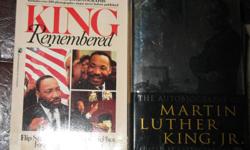 The Autobiography of Martin Luther King Jr - edited by Clayborne Carson.  Hardcover edition. Warner Books.  King Remembered - Forward by Jesse Jackson.  Soft cover.  Check out our other items for sale on this site - if there are two or more items of