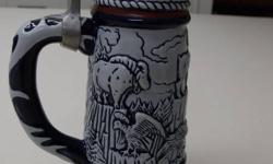 I have a great selection of mint beer steins. Showing just a few. For more information please contact me. Make a great gift or add to your collection. Priced to sell at $35.00 each