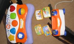 Baby V Smile with 4 games barely used, works good. $15.00
Thank you
