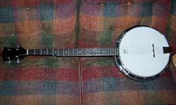 Banjo-Hondo 5 String with Resonator. Needs new strings
Great resonance and super fast neck. Mahogany Body
First $150 cash
Please leave a ph#