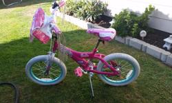 Used but lots of life Barbie Bike with bell, front pouch and streamers. Has a little tear on the seat (see pic) but otherwise in great shape. Price is firm. Chemainus