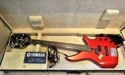 Yamaha electric bass guitar with hard case
Behringer amplifier BX300