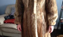 Beaver fur coat from Western Furs, Size 10/12. Youthful style. In excellent, like new condition. Smoke free home. Cash only.