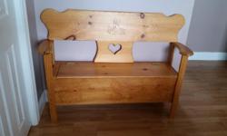 Custom made Bench with Storage.