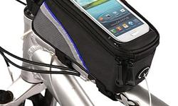 Bicycle Bike Frame Phone Bag - 1L, 4.2" - Black/Blue
- L17.5 x W9 x H8 cm
- brand new in package
- $25 firm
PRODUCT DESCRIPTION:
Get the most from all your apps with this toptube carrier. A clear window lets you read cycling data or GPS directions and