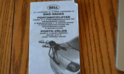 Good condition. Made by Bell.
Secures to most cars, minivans and suv's, trunk and hatch styles. (We changed vehicles to a pick up and not suited for this style rack, otherwise we would keep it)
Six hook points, top, bottom and side. Has a trunk tube