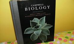 This is the Pearson Campbell Biology Textbook Ninth Edition (newest edition and can be used for years to come) by Reece Urry Cain Wasserman Minorsky and Jackson for the University of Manitoba biology 1020/1030
 
I used this 1300-1400 page textbook for one