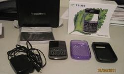 This Blackberry Bold 9700 is on the Telus network and has been updated to the new software, it has the wall charger and all the books and original box. I am also including the new Otter Case and a purple case with this phone.
 
I only used this phone for