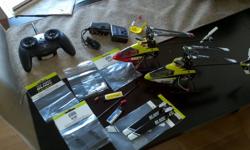 Blade SR 120 Helicopter(s) One that flies fine, one that has gyro issues. Transmitter and spare parts incl.