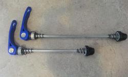 Blue quick release skewers. Dress up your bike!
Quadra McKenzie area.
Prefer text or email.