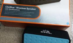 ChilBox is an amazing portable Bluetooth speaker with an internal speakerphone.
Comparatively, the sound quality is similar to that of the ~$80 Logitech X300 speaker.
Phone call functionality is neat, although I was more impressed with the volume for the
