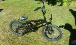This BMX bike has a nice Pearl Black paint job.
Has Good tires and is ready to ride.