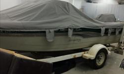 We upholster boat seats , boat tarps , bow covers campy covers travel tarps . All on special this week !