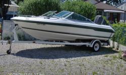 1989 17ft. Searay Bowrider for sale. 100 hp Mercury outboard, am/fm stereo, fishfinder, Bimini top, Lifejackets, Easy-Loader trailer. It's a great boat, but I must sell due to health. Price- $5,000.00. A must see!