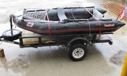 Excellent for the outdoors.  Boat complete with solid flat deck trailer.  Google for specifications or contact me directly.