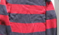 Size 10
Cotton
Navy Blue and Dark Red stripes
Very good used condition
From clean, smoke free home
Please see Sellers List for more boys items