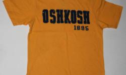 FS: Boys OSH KOSH Yellow Logo Tee Shirt Size 5
I have boy?s yellow appliquÃ©d logo short sleeve tee shirt from OSH KOSH. It is size 5 and is in great condition.
It is $4
Located in the Mapleview Mall area