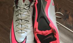 Nike Mercurial soccer cleats. Size 6.5, worn for a season but out grew. Lots of life left...worth $200 new.
