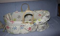 I have for sale a brand new bassinet and stand.  The stand and bassinett are made by Jolly Jumper and was purchased from Toys R us.
 
I never got the chance to use this as my baby doesn't sleep during the day and I bought it so I had somewhere to put him