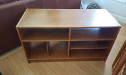 Teak cabinet excellent shape, slide shelf for easy access. Well taken care of. Approximately 4ft by 2 ft by 3 ft high
6 shelves.