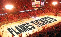 We have tickets to the following upcoming Flames home games for sale:
January 24 vs San Jose Sharks
- 2 Tickets in Section 203, Row 20: $75 per ticket/ $150 for the pair. These are good 200 level seats in the corner behind Kipper's net.
- 2 Tickets in