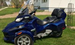 For Sale 2010 CanAm Spyder RT Touring
Ocean Blue Rotax 991 5 Speed Manual with Reverse; Cruise Control; Adjustable Windshield; Heated Handlebars; Air Suspension Stored indoors. 25,500km. Also included is Cover for bike. Lots of storage compartments. In