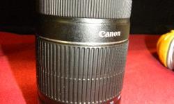 Canon 55-250MM lens with image stabilization, item #143993-1. Price of $160 includes all taxes. PLEASE REFER TO INVENTORY #143993-1 WHEN INQUIRING. We also have more items for sale at The Bay Street Broker located on the corner of Bay and Government St.