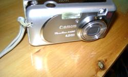 selling camera, Canon Power Shot A430. Has 2 cards a  512 mb and 16m. It has a 4X zoom lens.